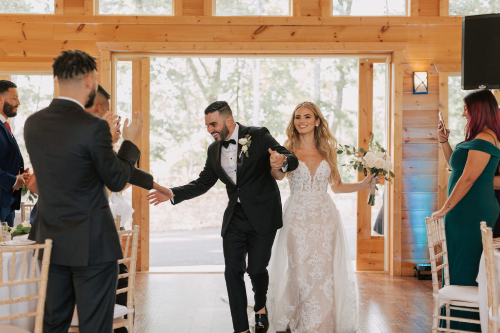 Bride & Groom entrance | The Magnolia Venue | The Smoky Mountains | Photography by Miss Riss Photography