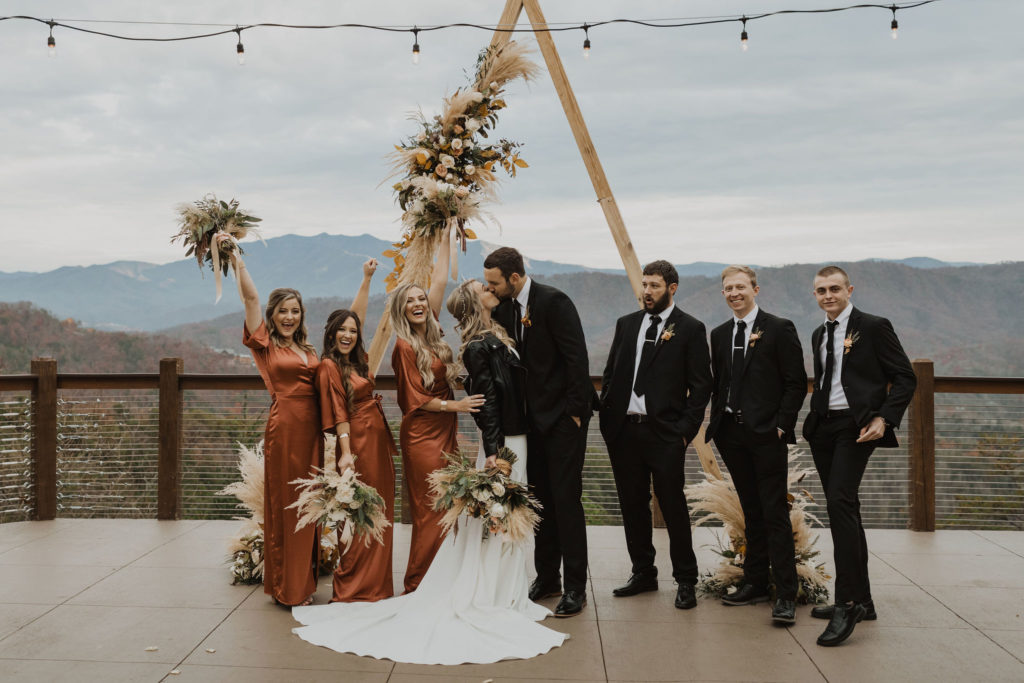Wedding Party Attire | Magnolia Venue Wedding | Finding Eden Photography | Smoky Mountain Wedding