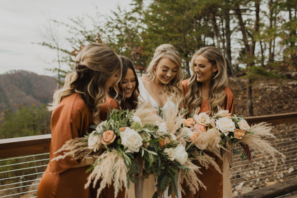 Bridesmaids | Magnolia Venue Wedding | Finding Eden Photography | Smoky Mountain Wedding
