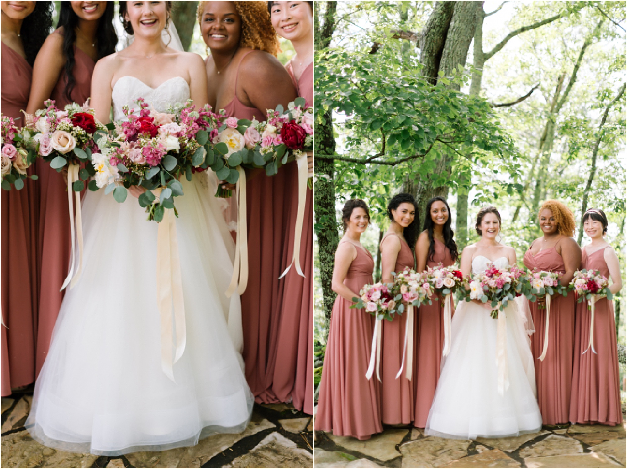 light pink bridesmaid dresses