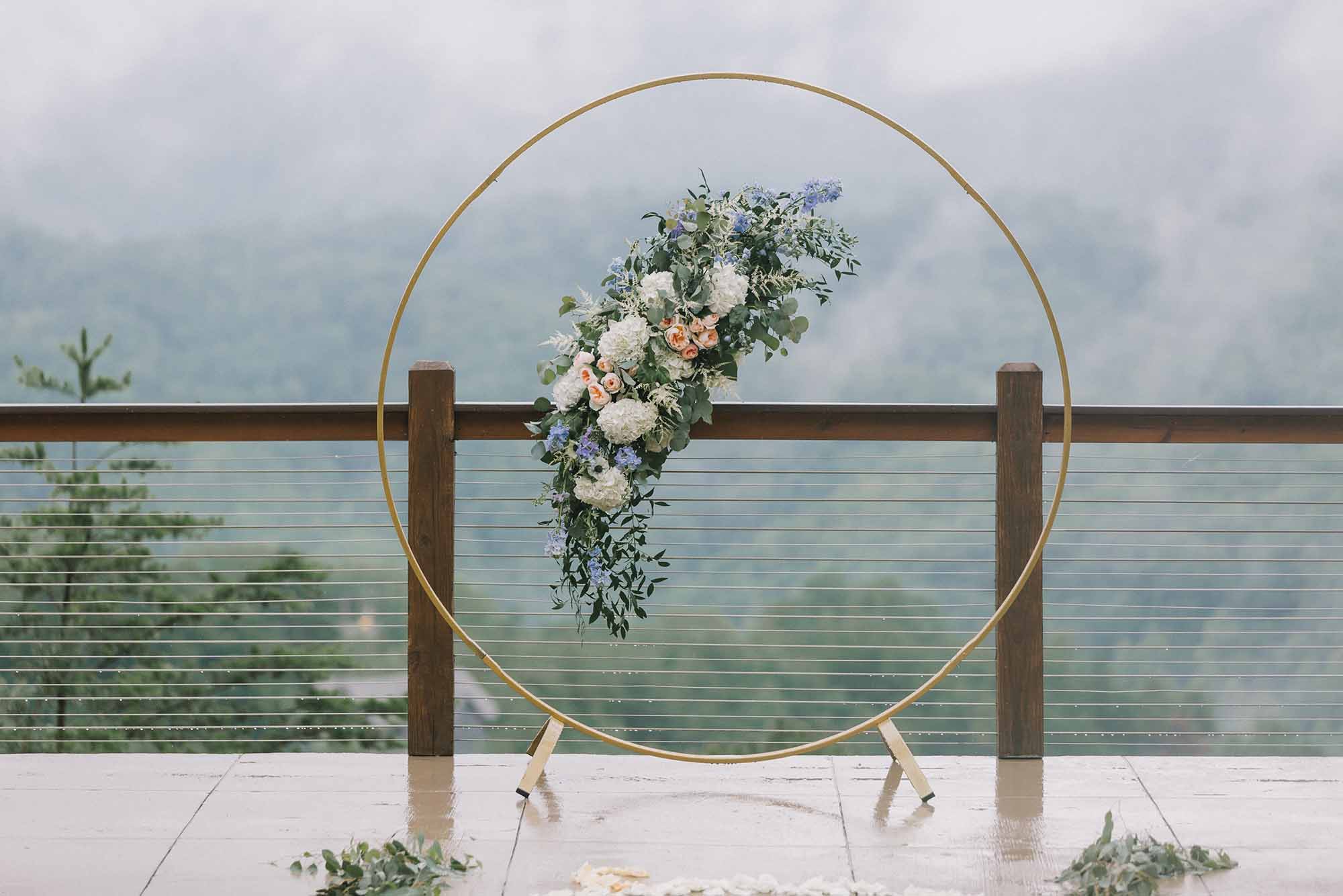 Floating Circle Arch for Wedding Ceremony