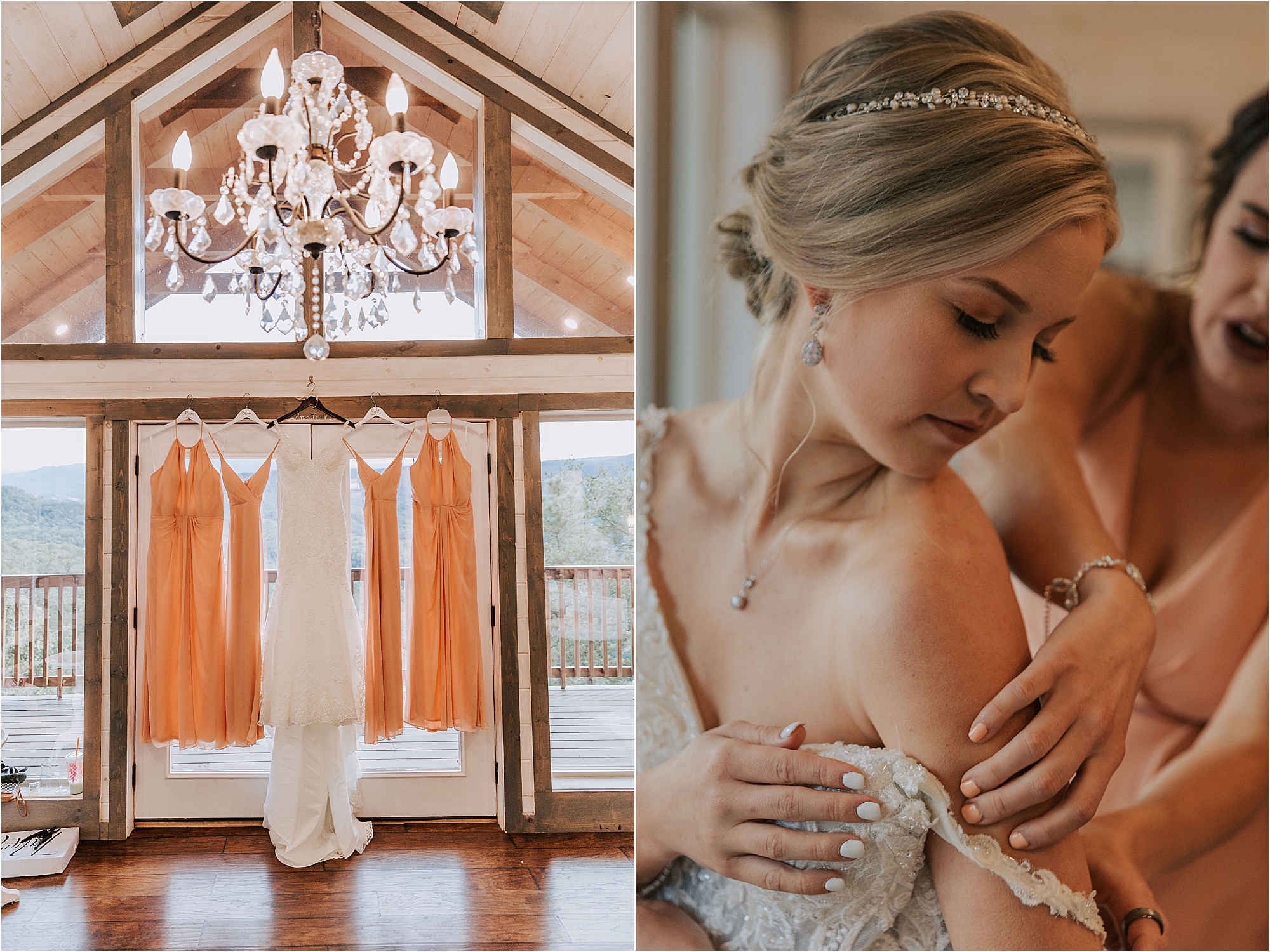 bride getting ready at The Magnolia Venue