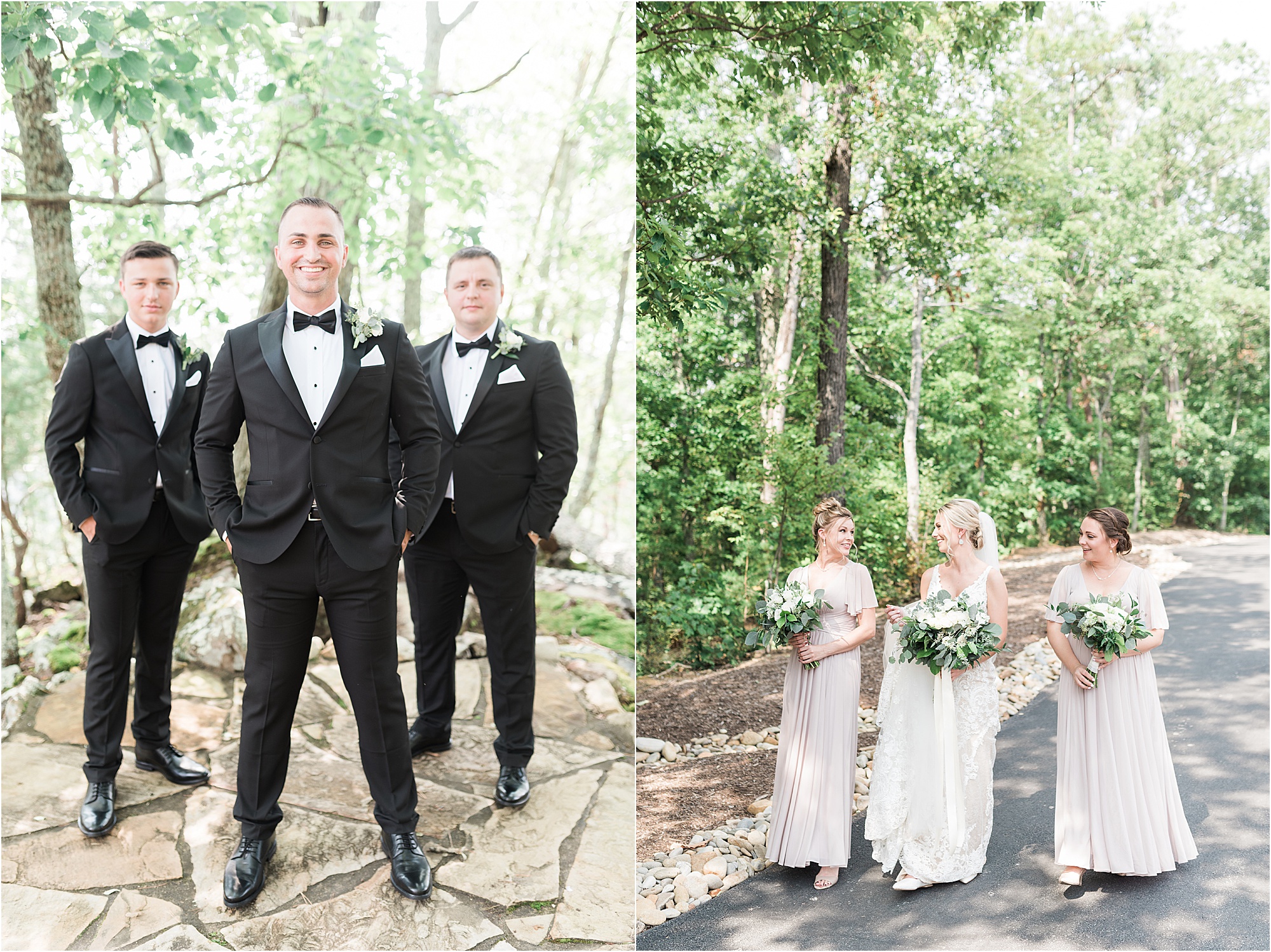 bridal party photos at The Magnolia Venue