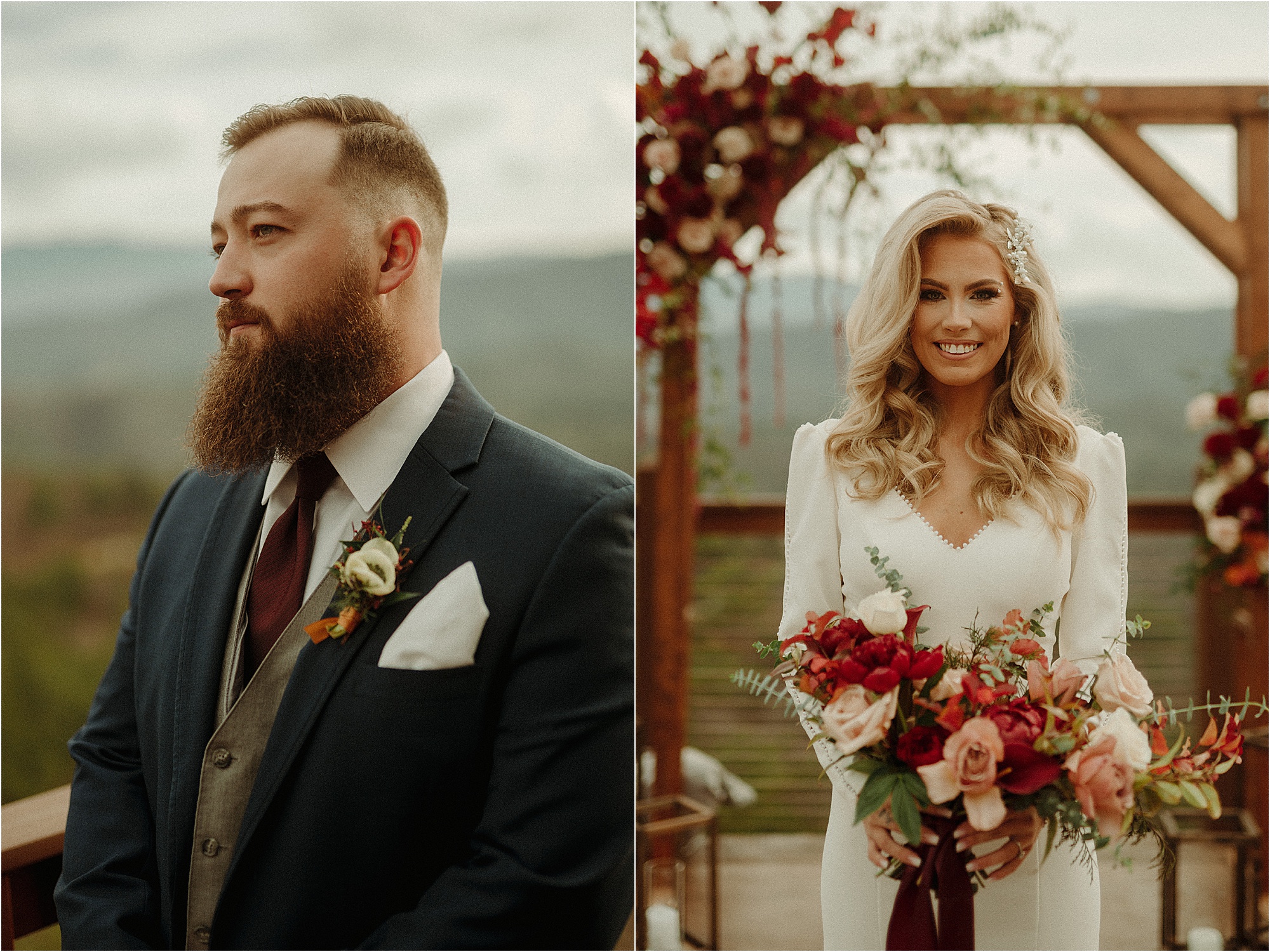 bride and groom portraits at The Magnolia Venue in Tennessee