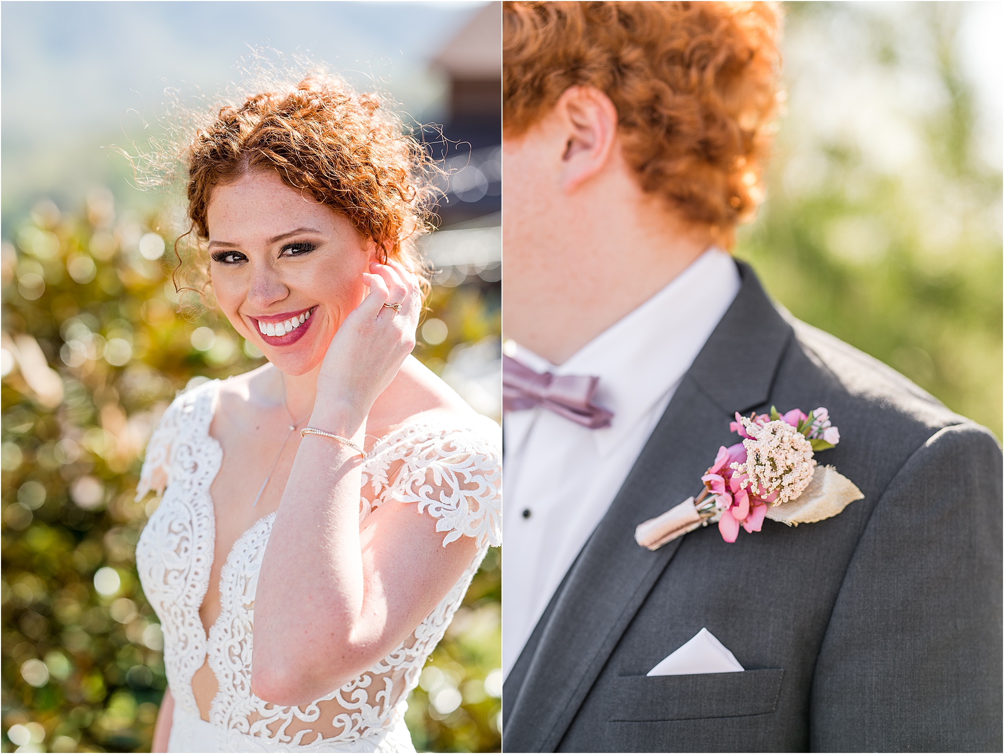 bride and groom portraits