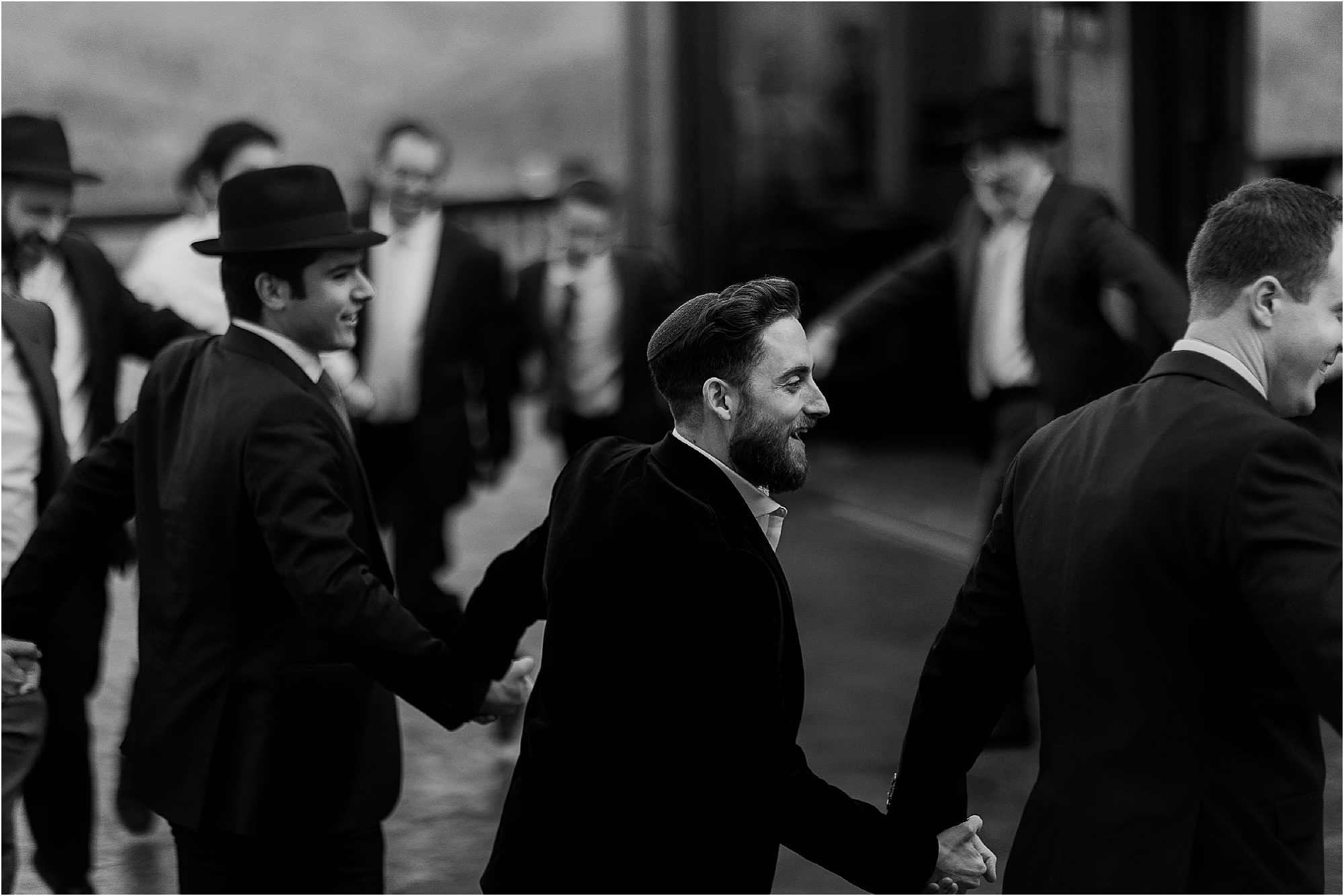 circle dancing at Jewish Wedding Reception