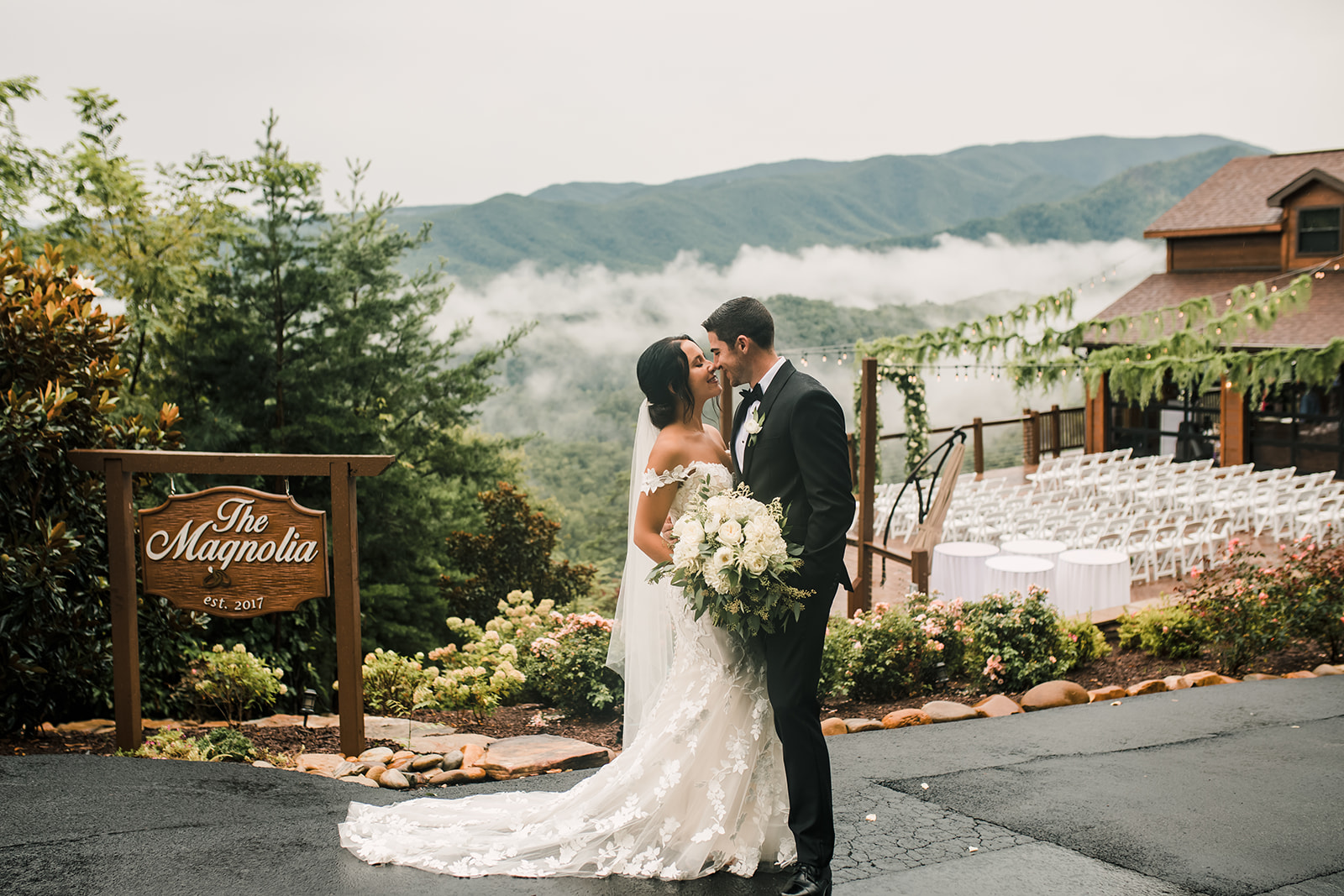 Black tie outlet garden wedding