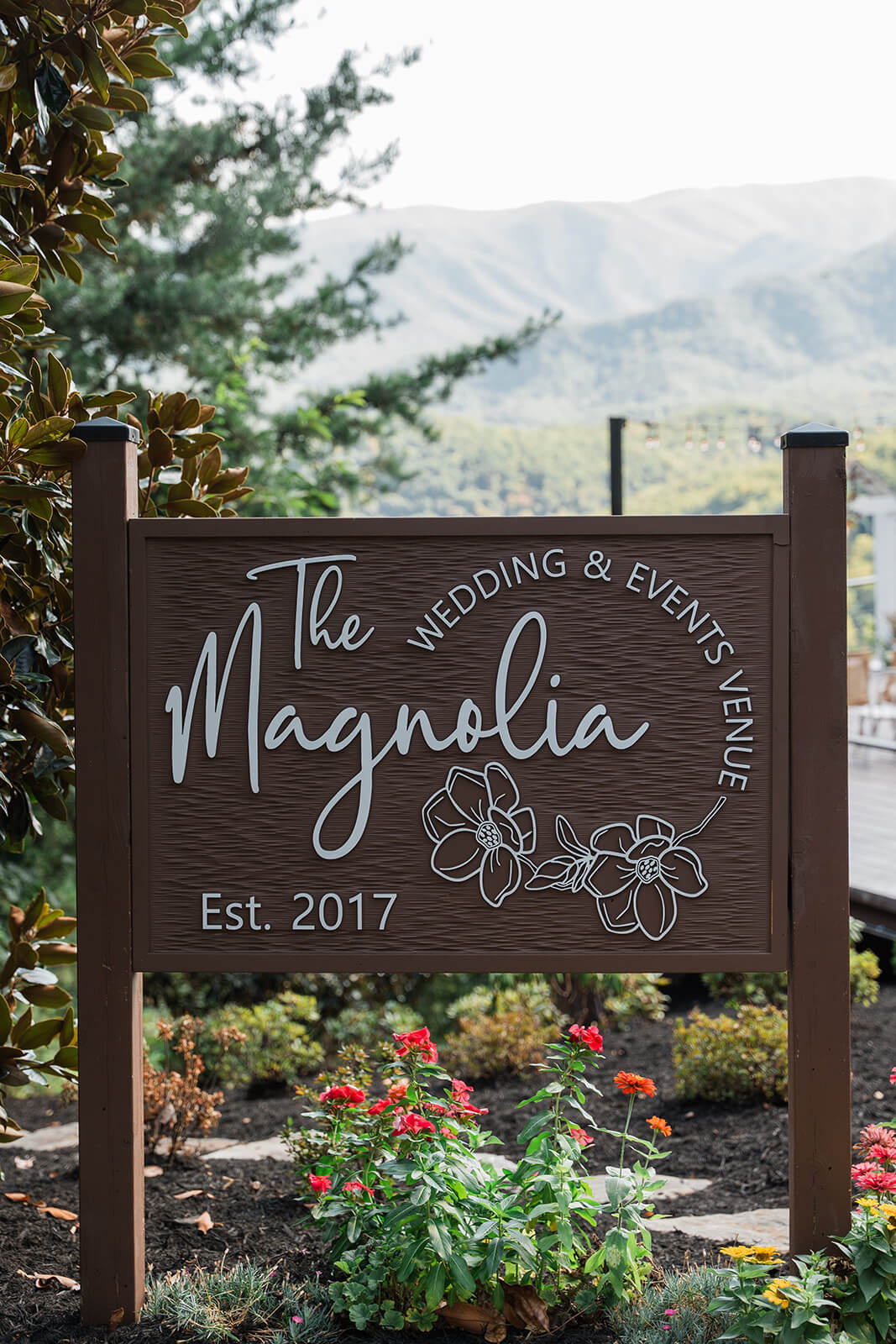 Hayden and Denis at their personalized fall wedding at The Magnolia Venue, a luxury Smoky Mountain wedding venue in Tennessee