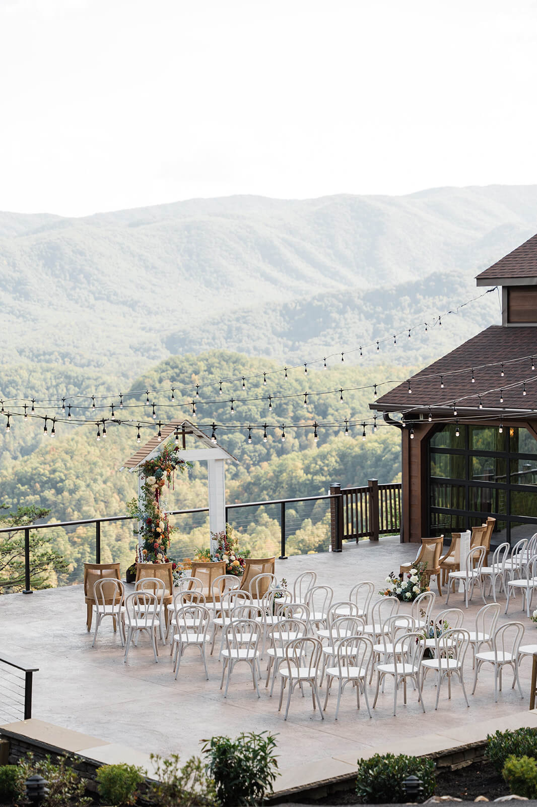 Hayden and Denis at their personalized fall wedding at The Magnolia Venue, a luxury Smoky Mountain wedding venue in Tennessee