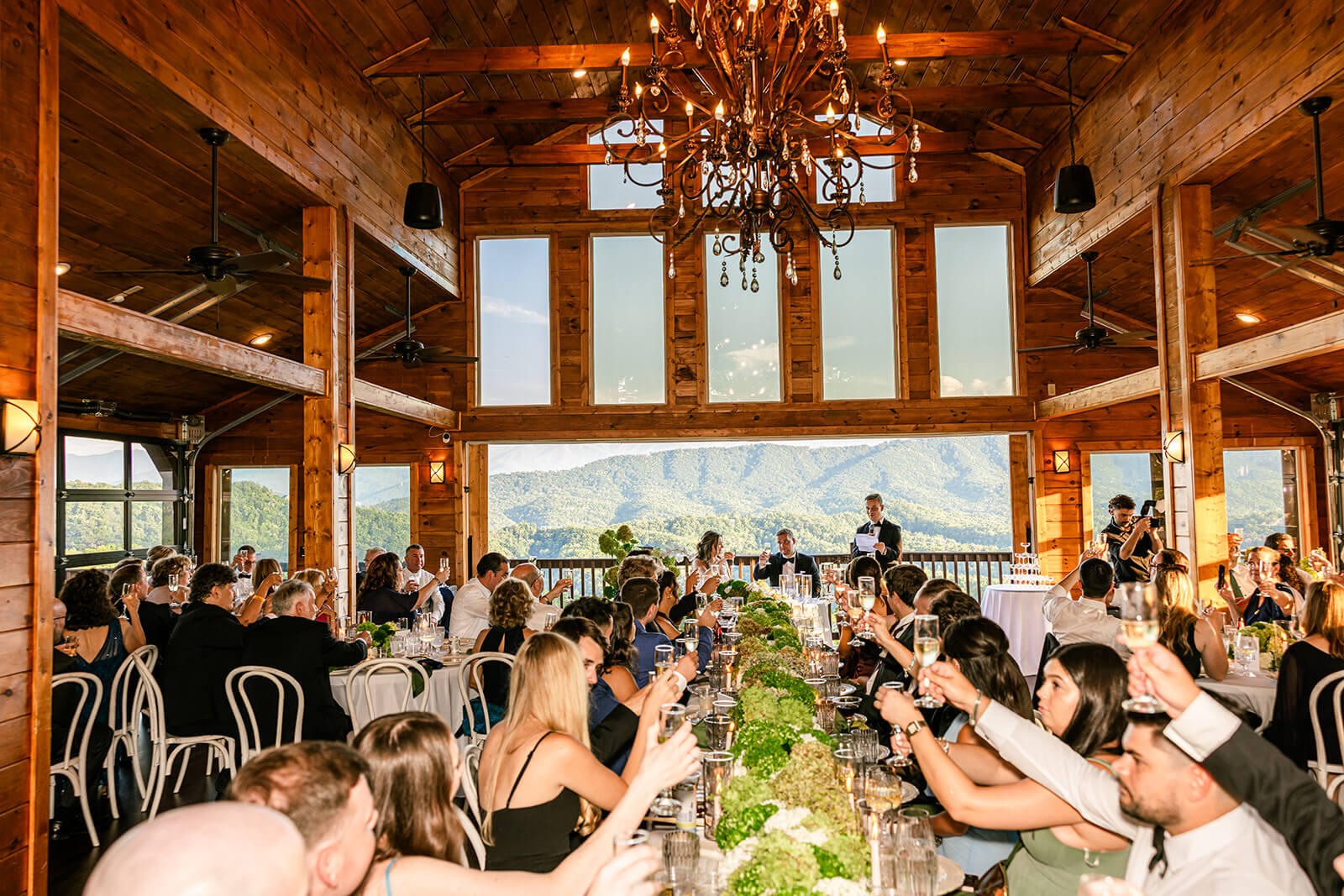 Guest in the grand hall of the Magnolia Wedding Venue.