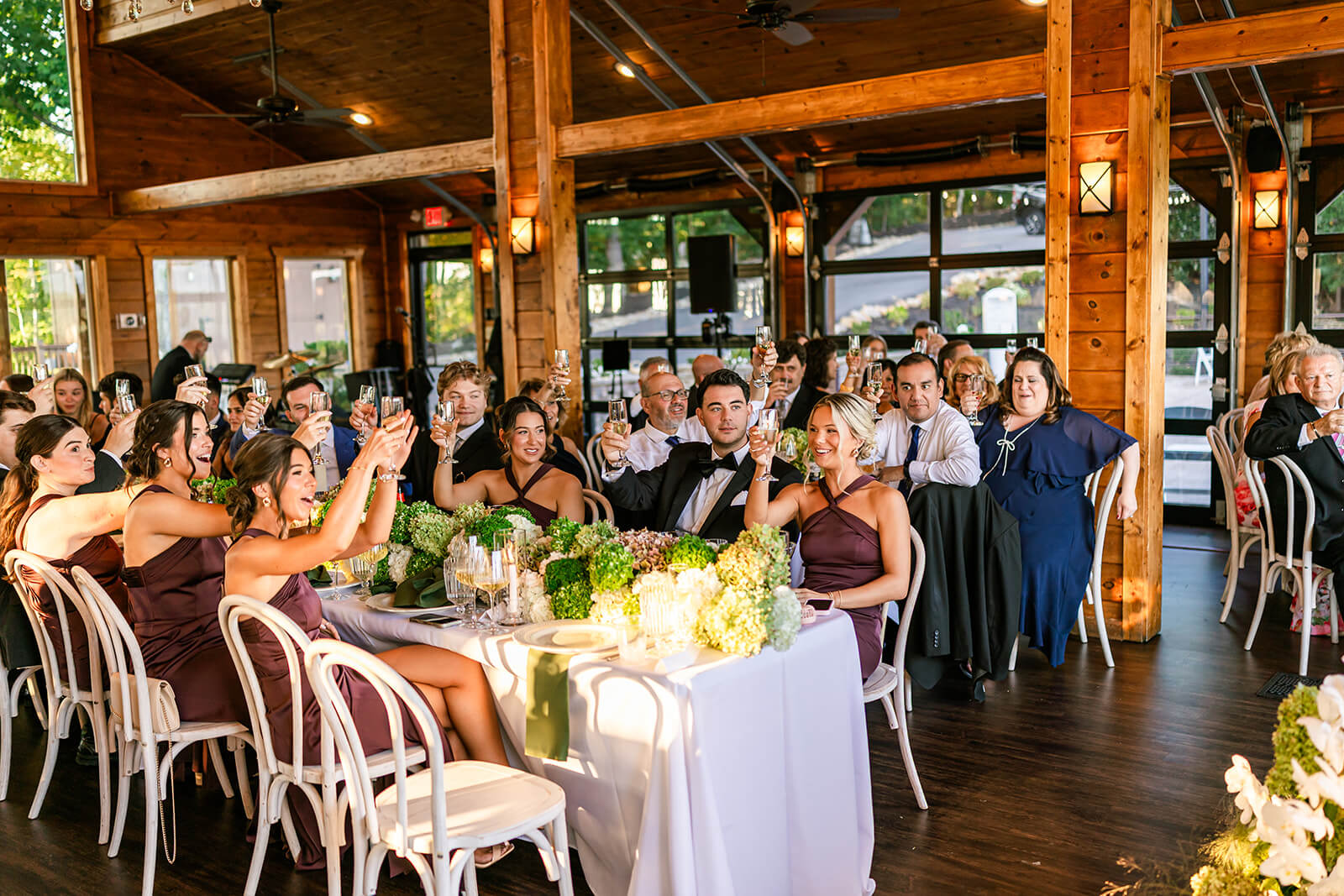 Guest in the grand hall of the Magnolia Wedding Venue.